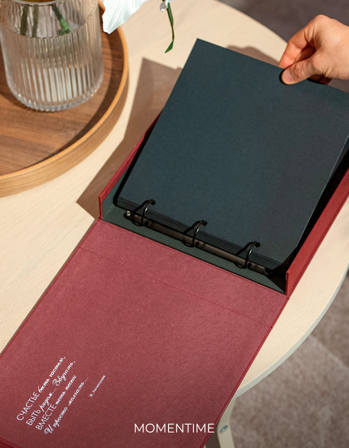 Photo Album OUR LOVE STORY Burgundy