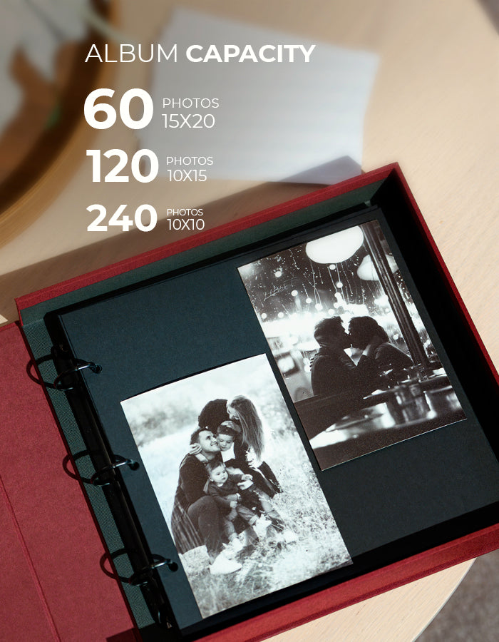 Photo Album MEMORIES Burgundy