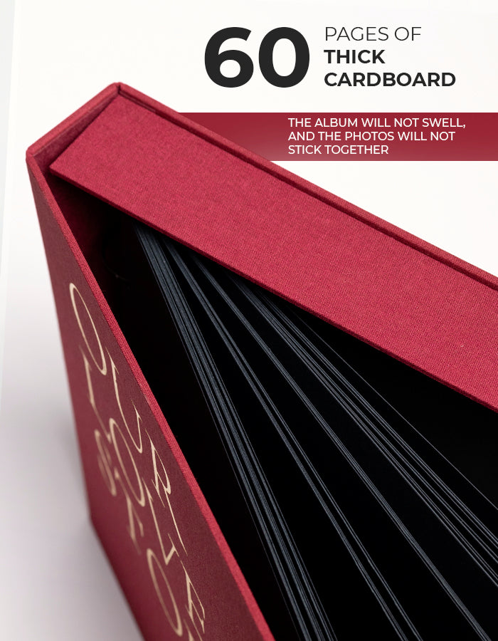 Photo Album OUR LOVE STORY Burgundy