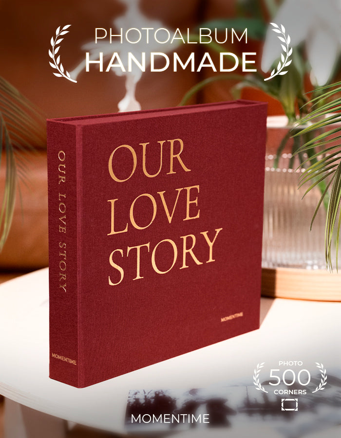 Photo Album OUR LOVE STORY Burgundy