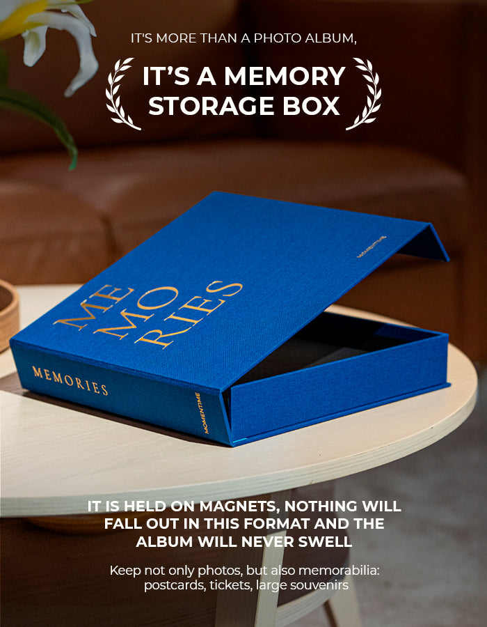 Photo Album MEMORIES Blue