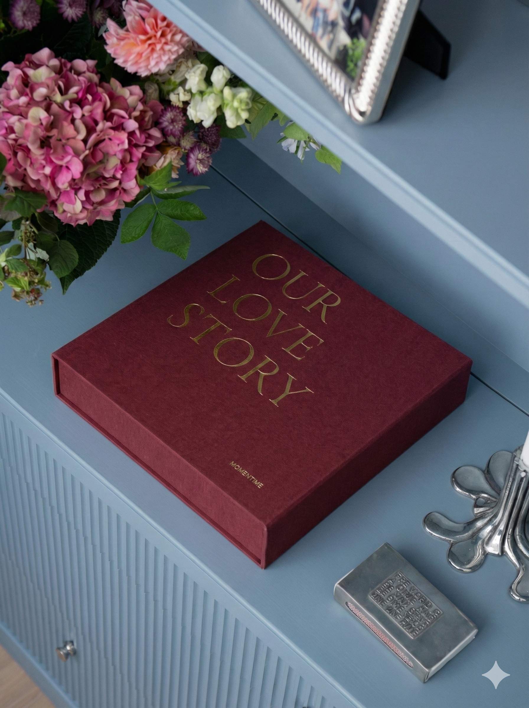 Photo Album OUR LOVE STORY Burgundy