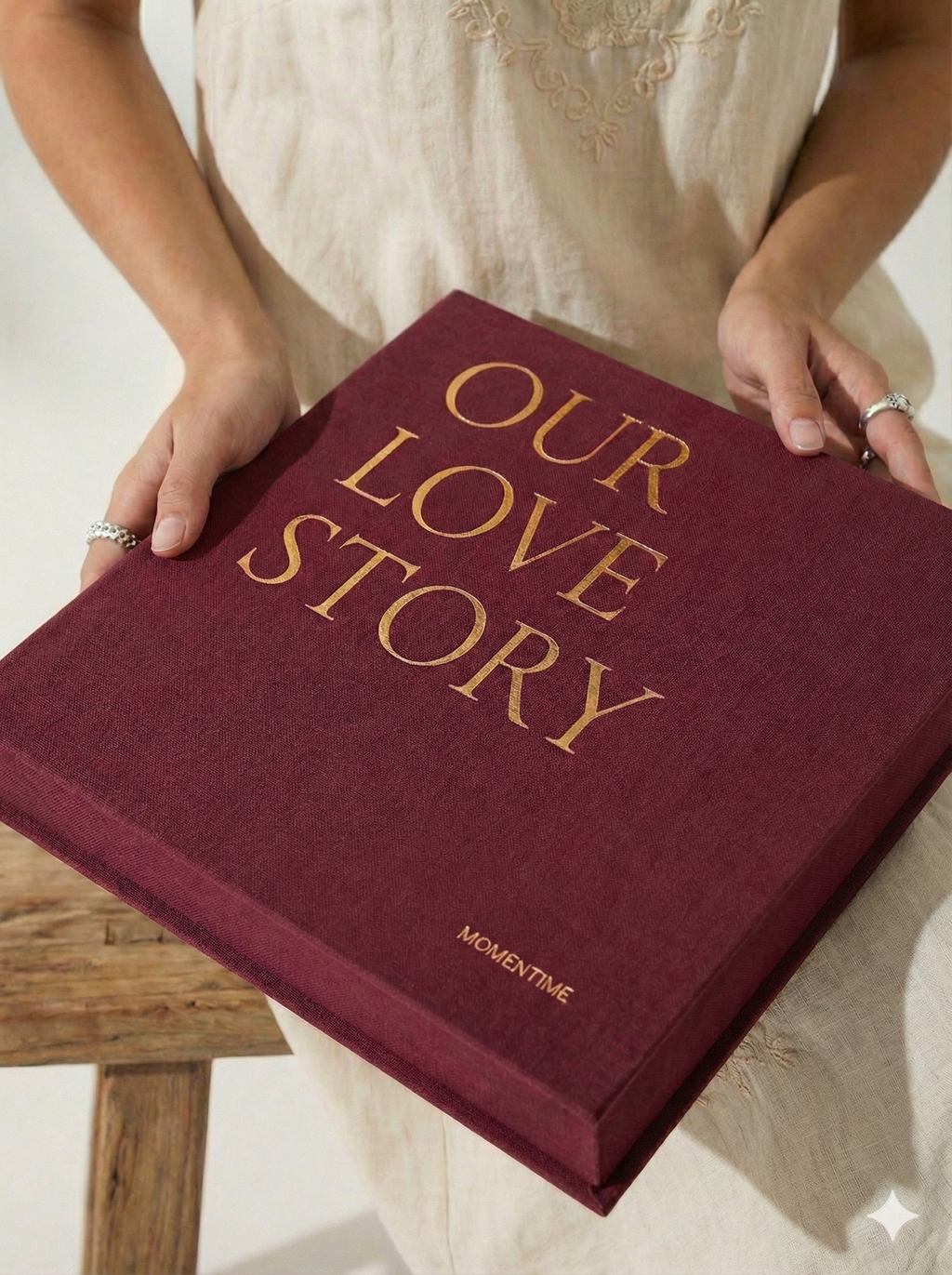 Photo Album OUR LOVE STORY Burgundy