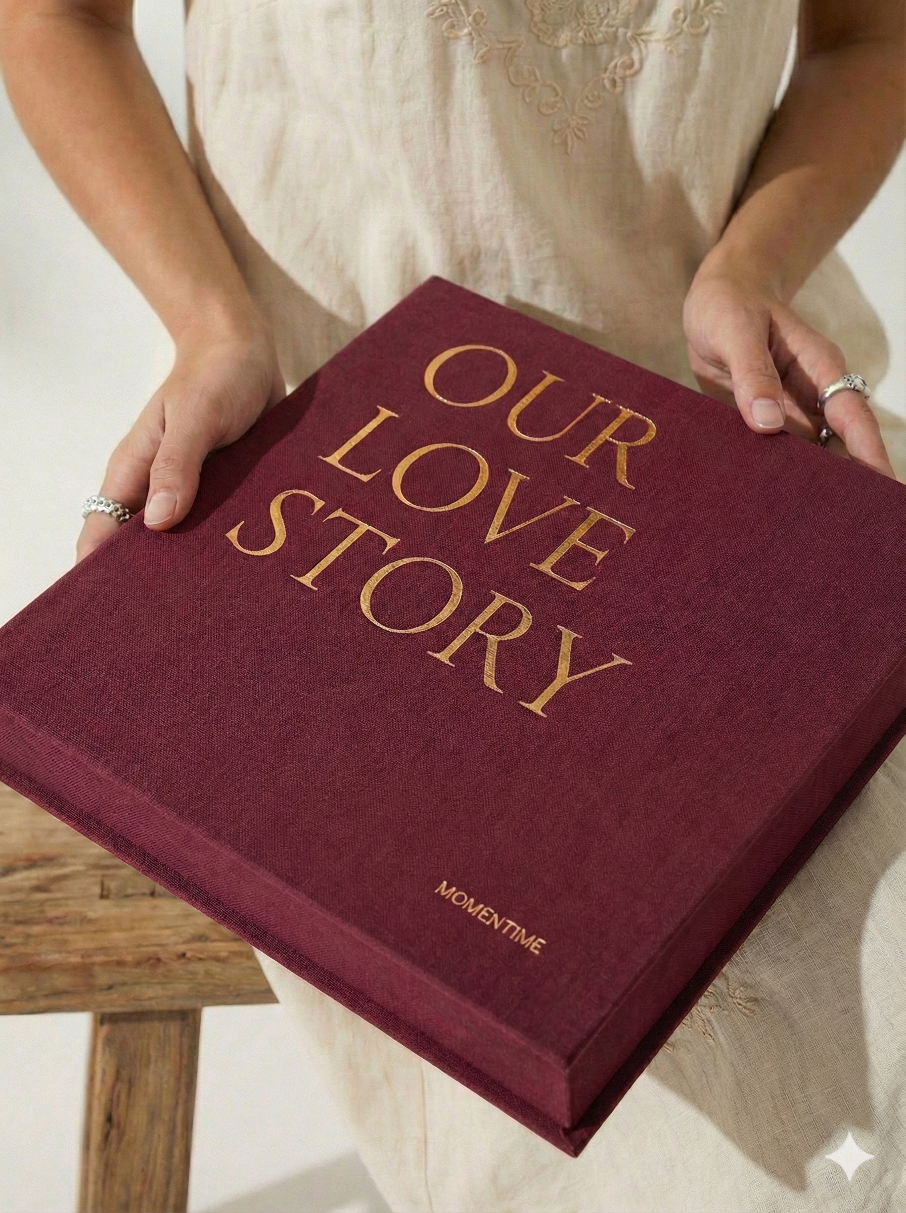 Photo Album OUR LOVE STORY Burgundy