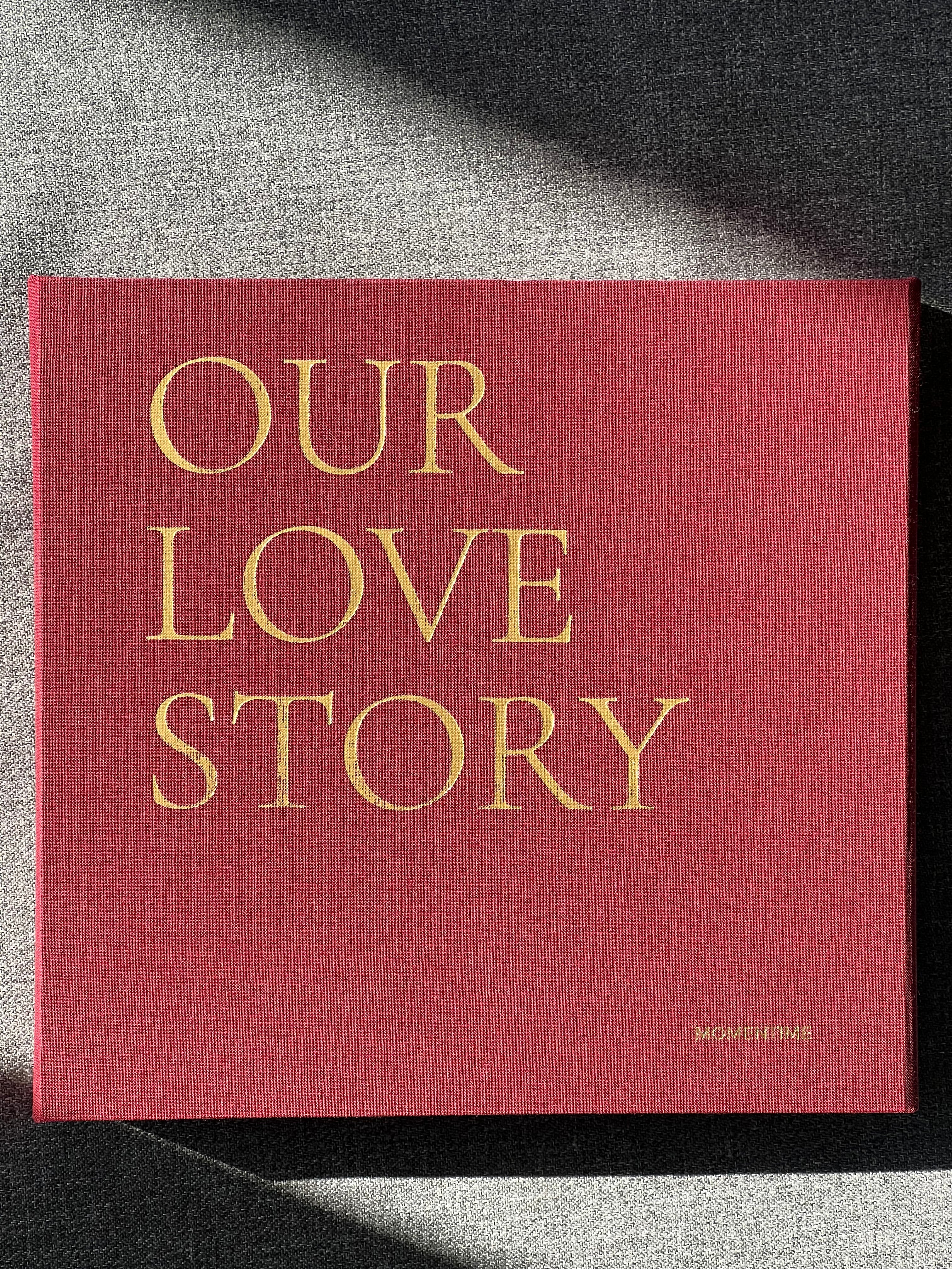 Photo Album OUR LOVE STORY Burgundy