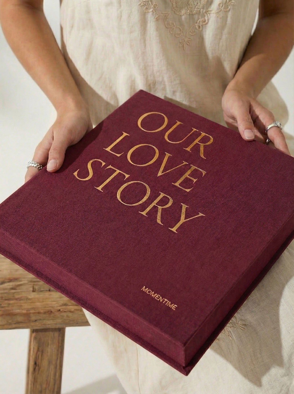Photo Album OUR LOVE STORY Burgundy