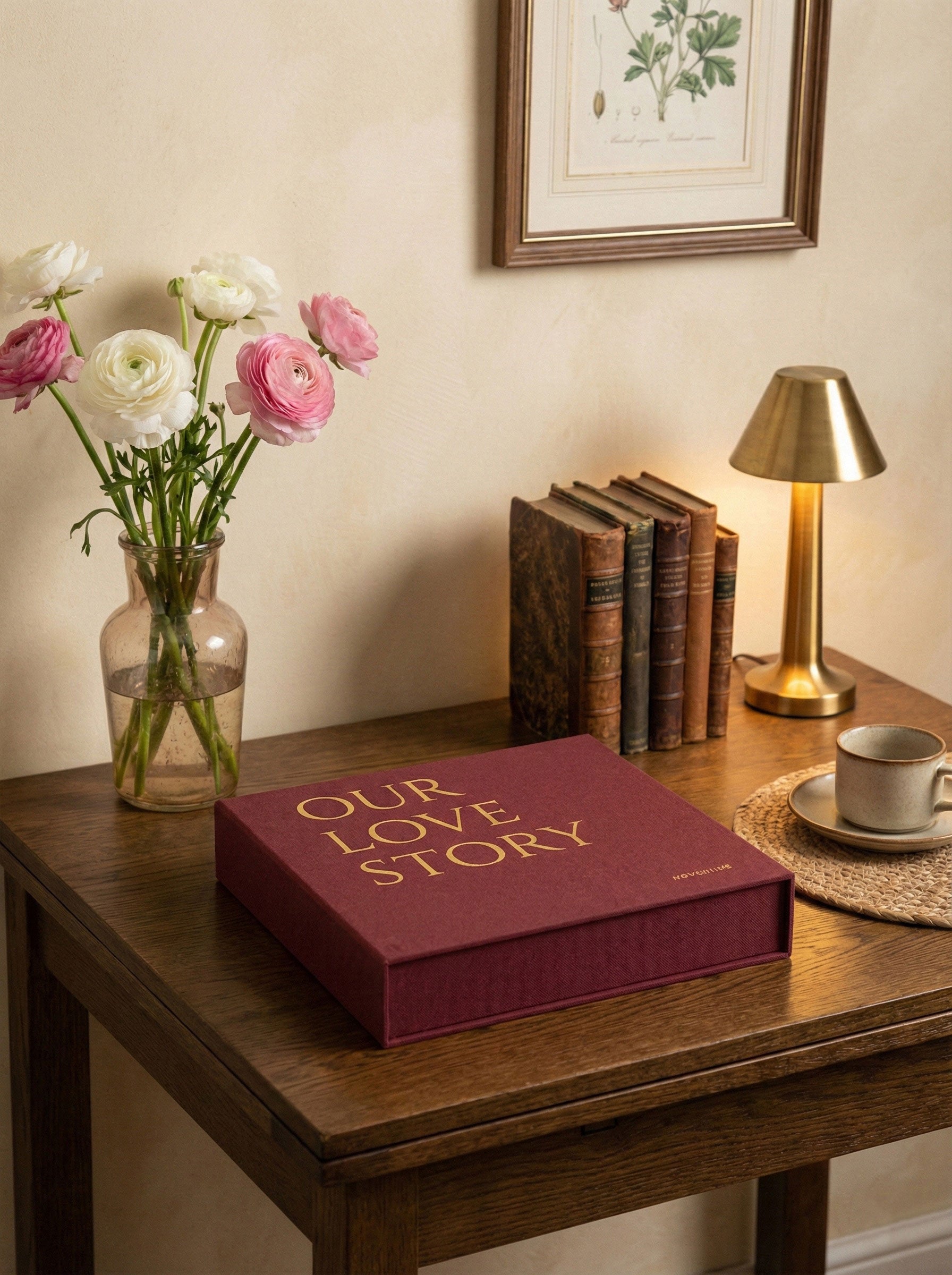 Photo Album OUR LOVE STORY Burgundy