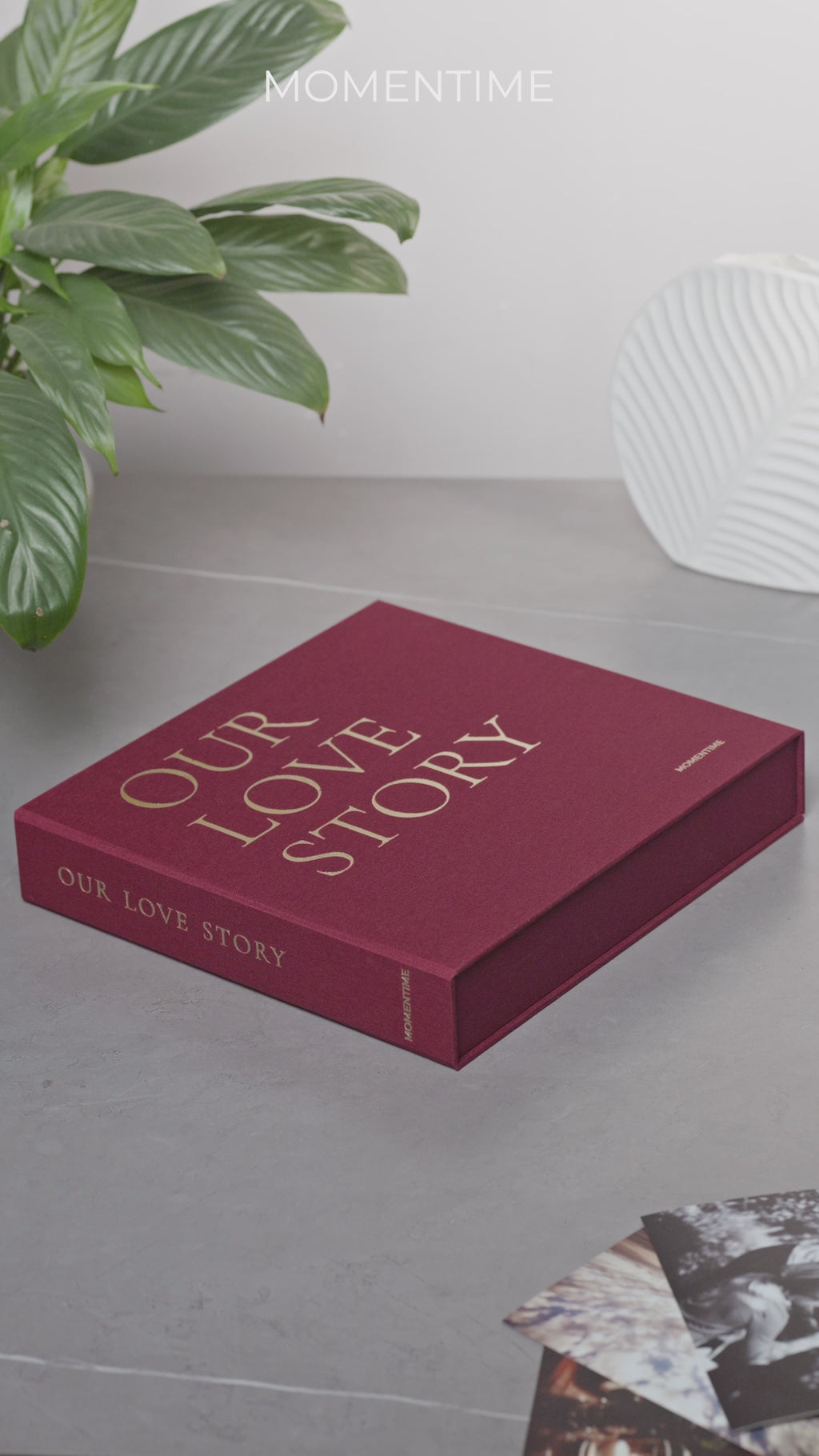 Photo Album OUR LOVE STORY Burgundy